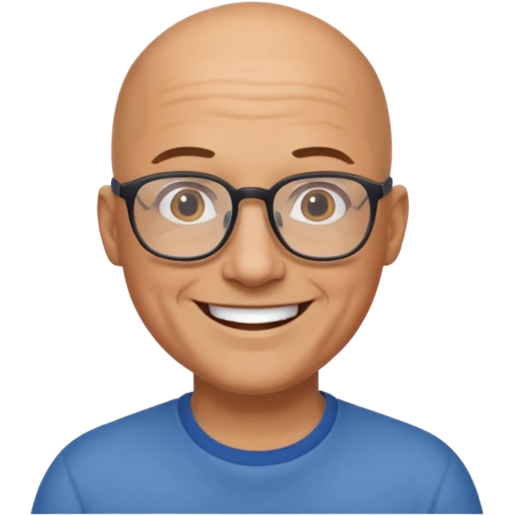 Bald dad emoji