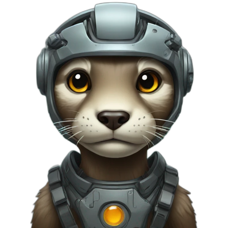 Otter cyborg emoji