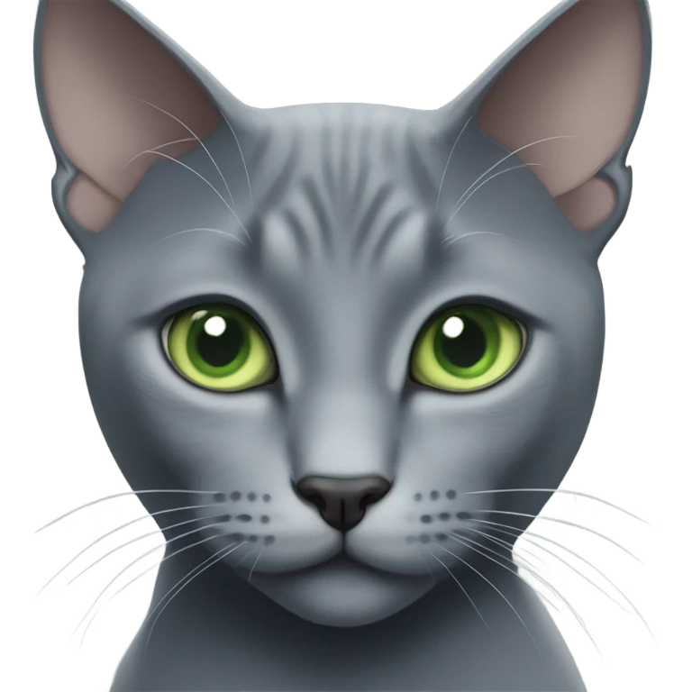 Russian blue cat emoji