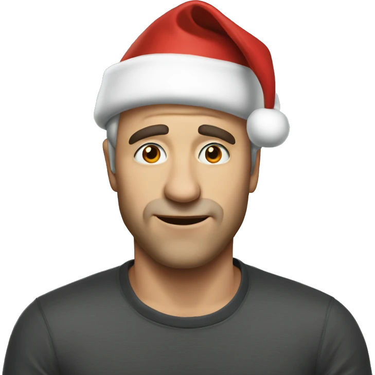 Merry idiot Christmas emoji