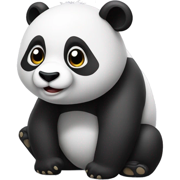 panda qui fait du foo emoji