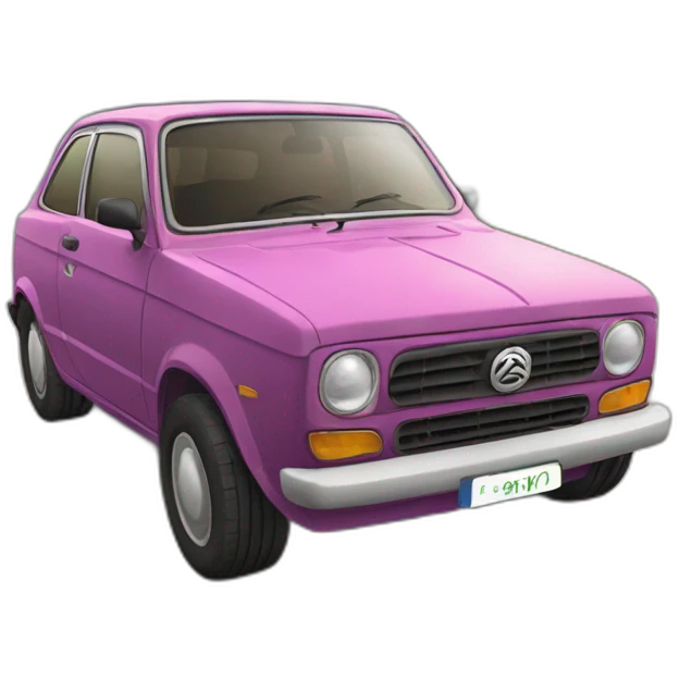 La voiture tes’a emoji