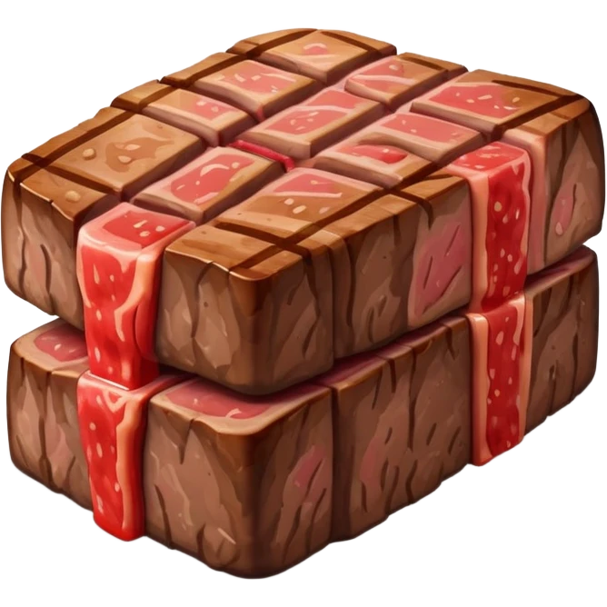 Minecraft steak emoji