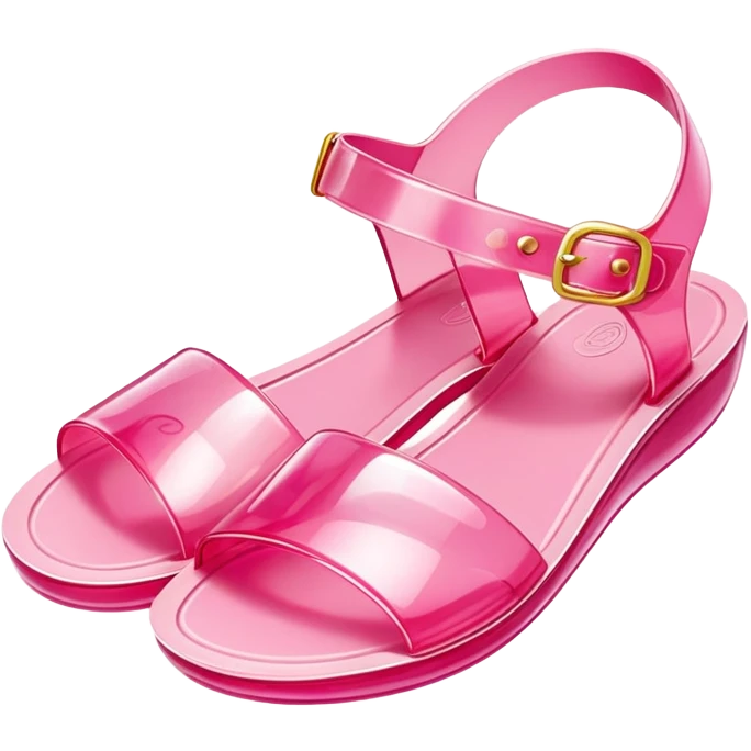 Pink jelly bean sandals emoji