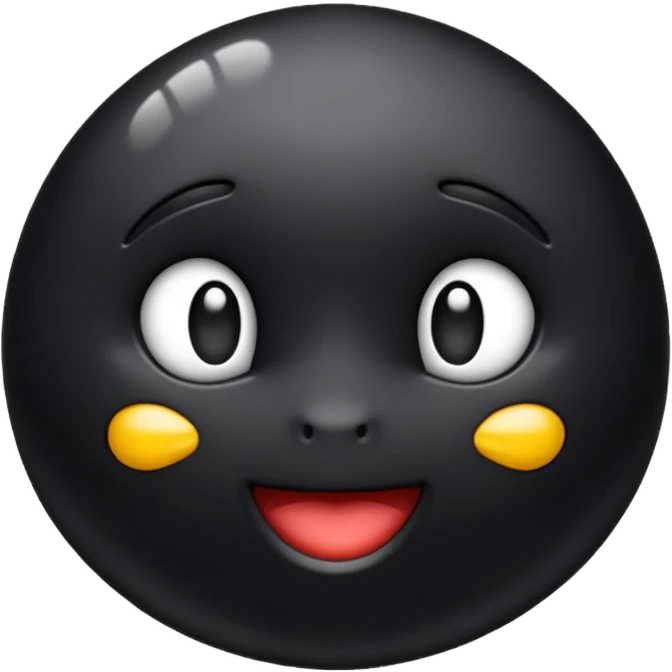 Coração preto com laço branco  emoji