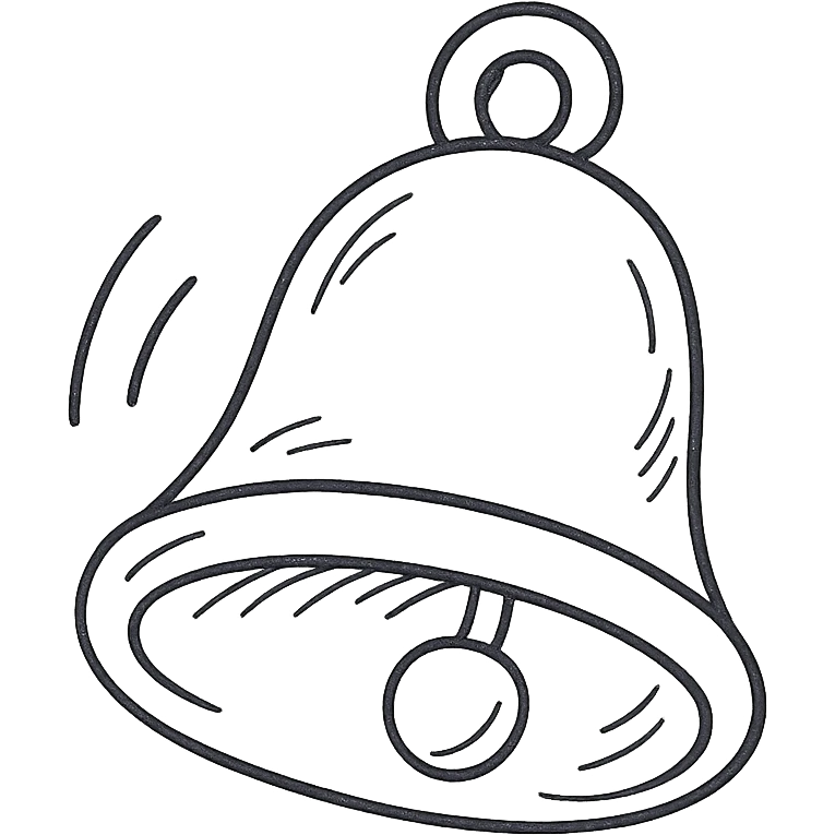 3d golden ringing bell emoji