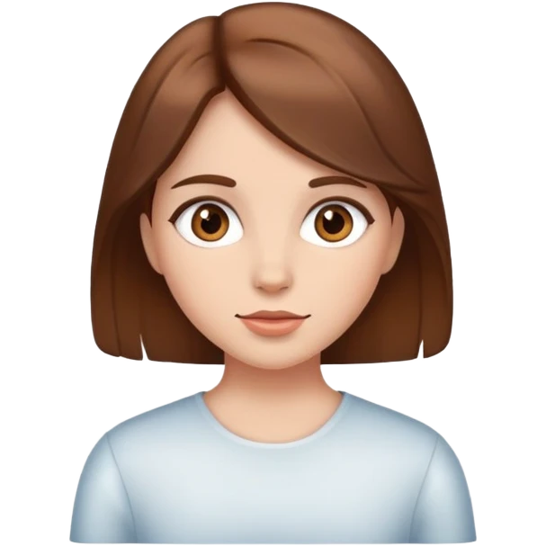 girl with brown hair  emoji