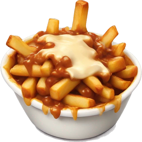 Poutine qui mange de la poutine  emoji