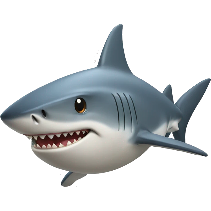 Shark driving emoji