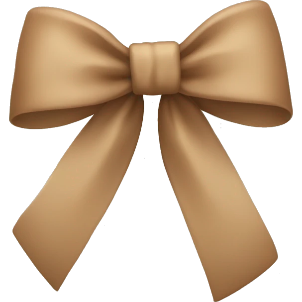 Light brown bow emoji