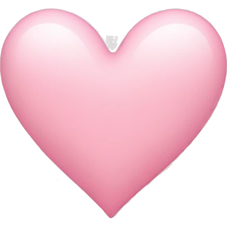 Light pink heart emoji