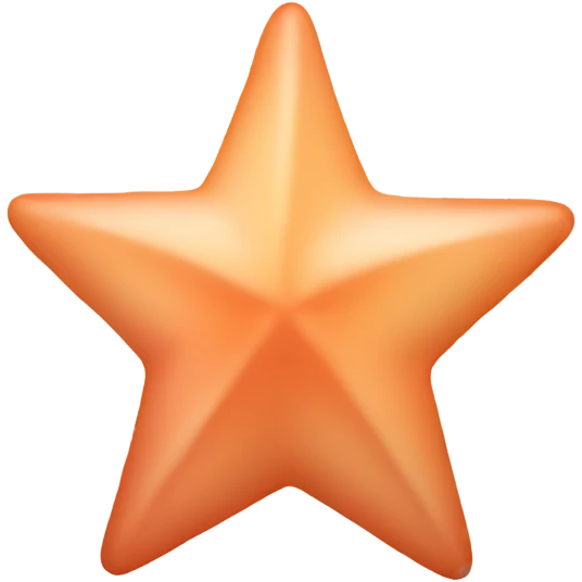 Peach colored star emoji