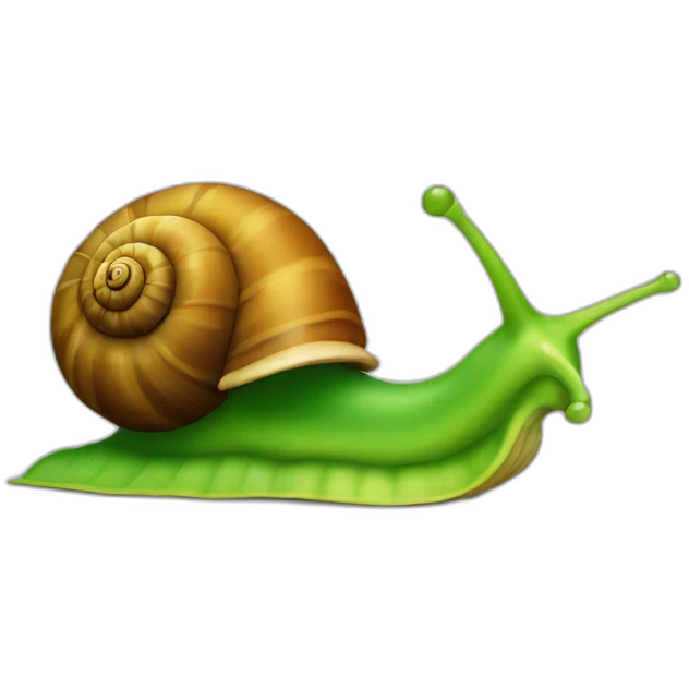 Snail with green shell emoji