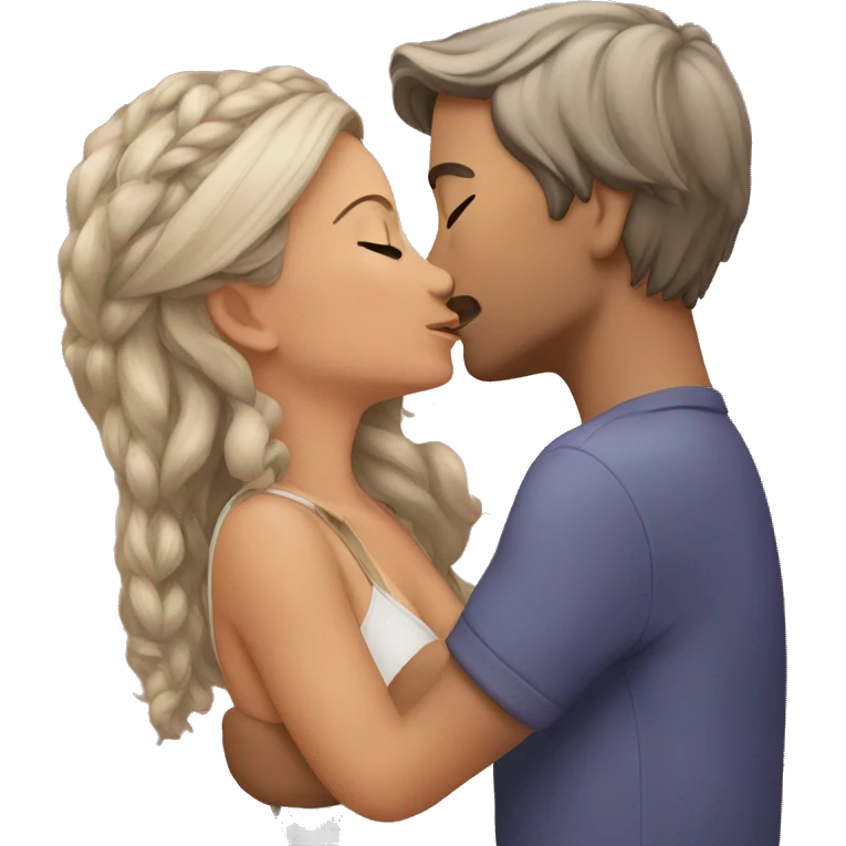 Cheek kiss emoji