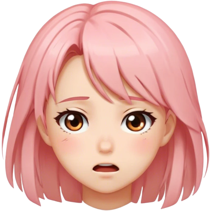 Flustered Blush (anime-style) 😳💨 emoji