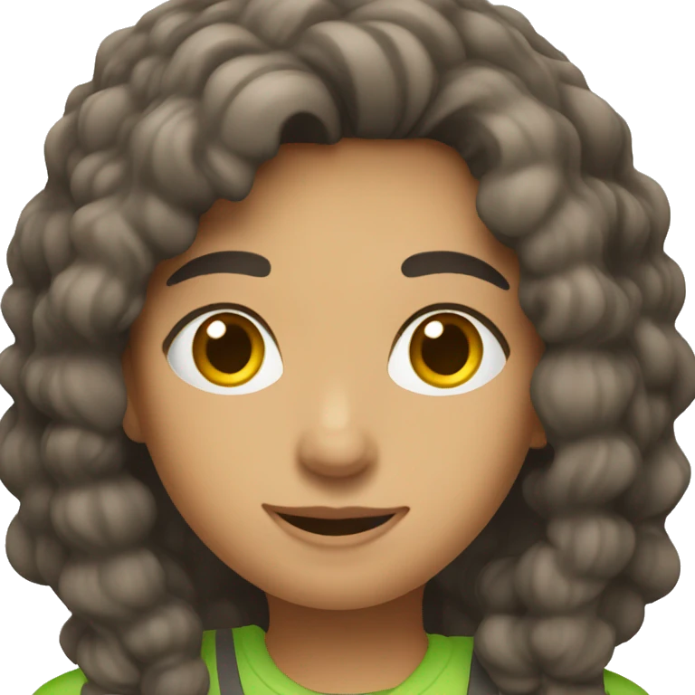 Camp counsellor brunette emoji