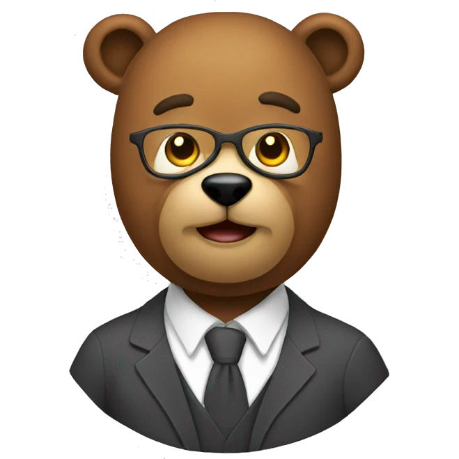 bear teacher emoji