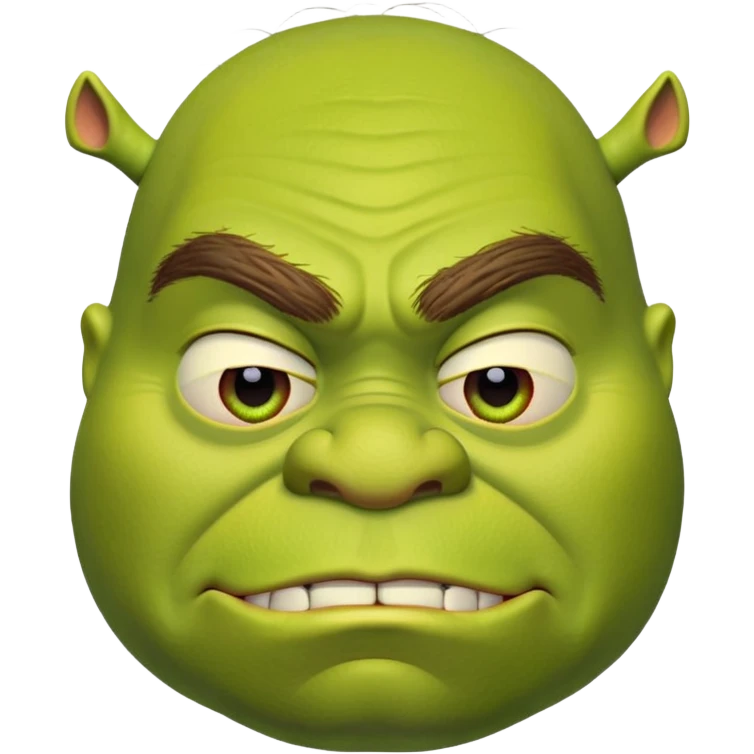 iconic Shrek face emoji