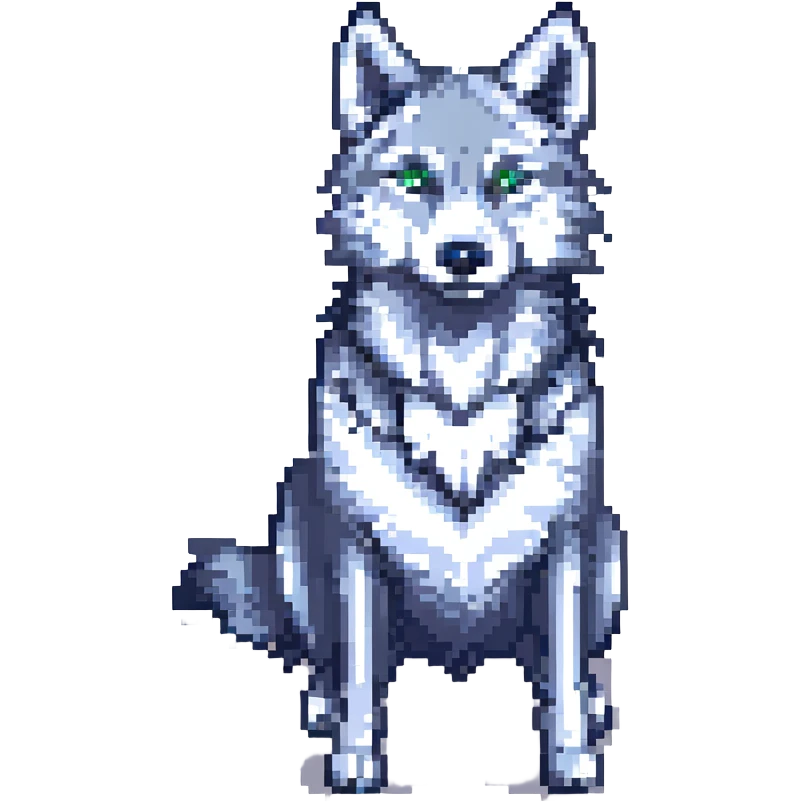 A wolf emoji