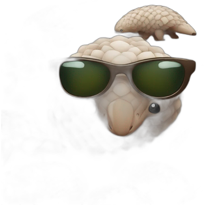 Pangolin con lentes oscuros emoji