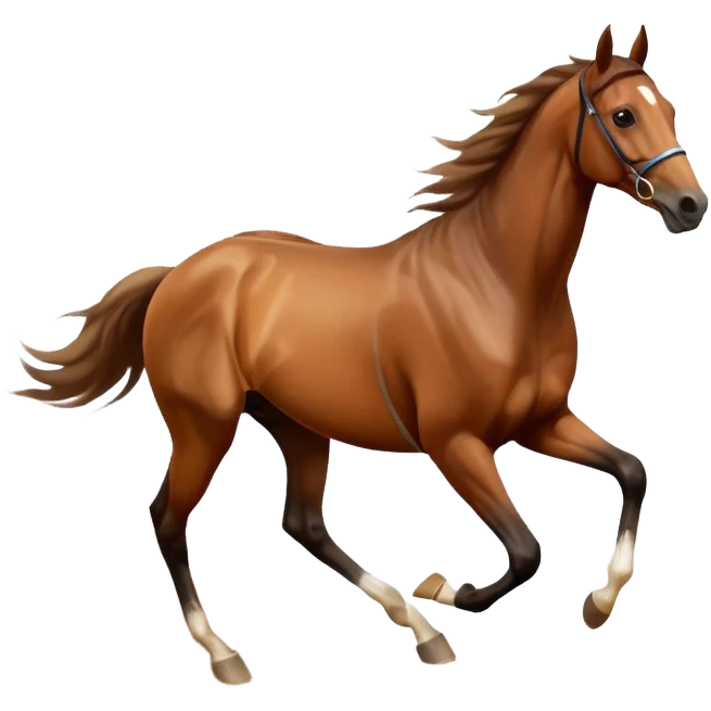 Race track horse trace emoji