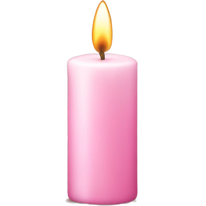 light pink candle emoji