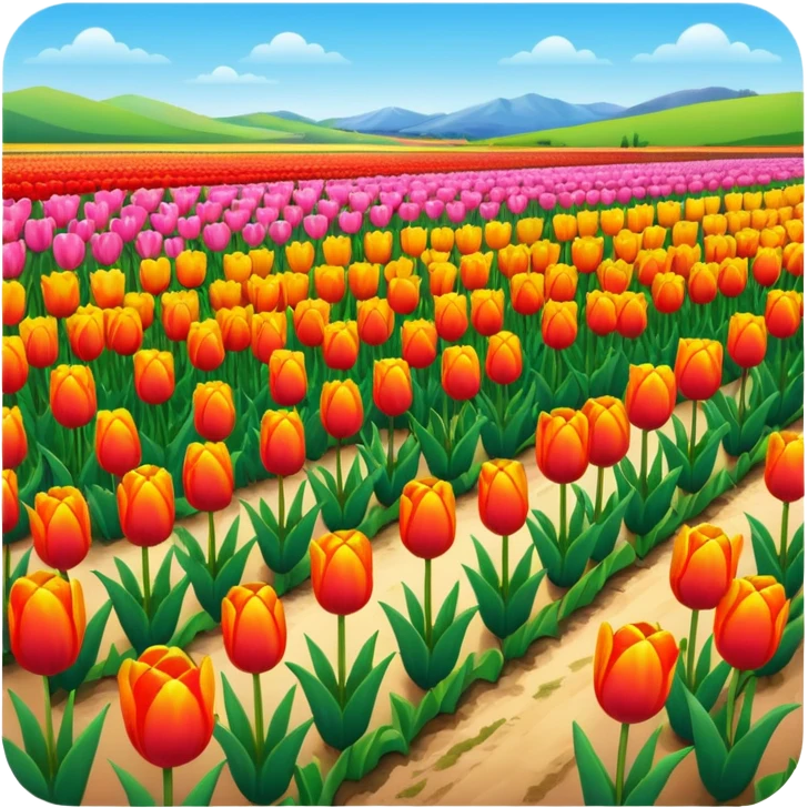 tulips fields emoji