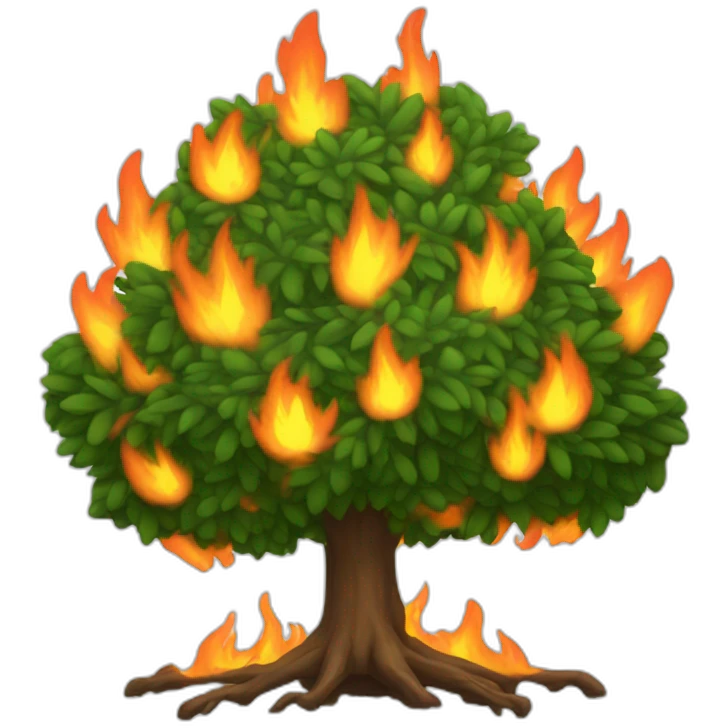 burning bush emoji