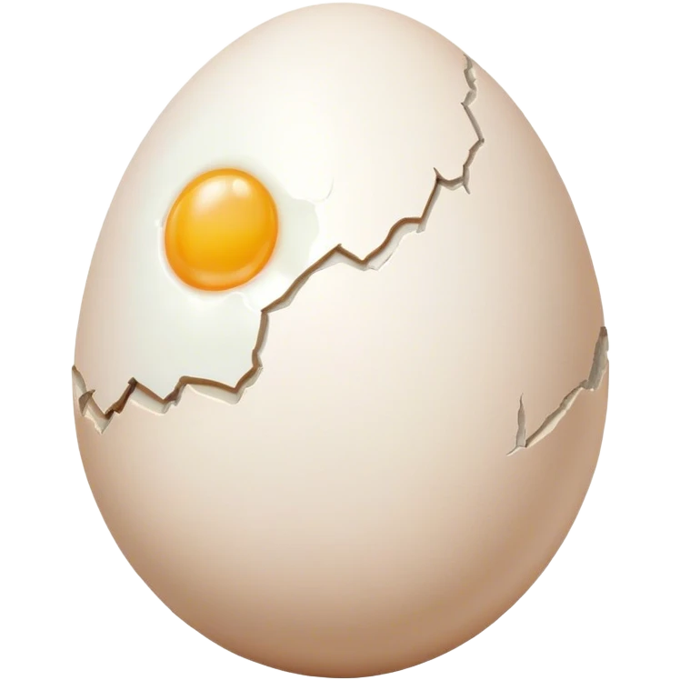 En egg that doesn't feel well emoji