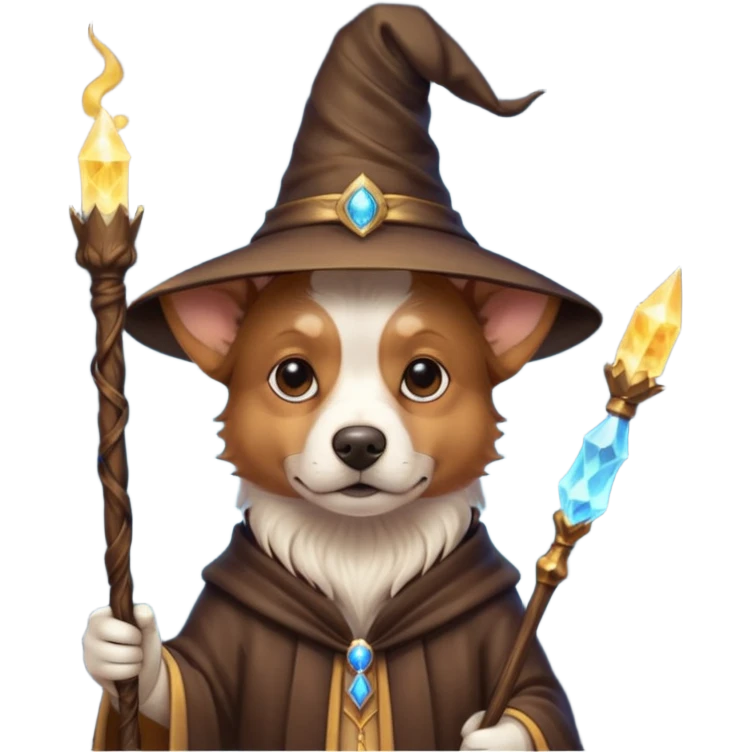Dog wizard emoji