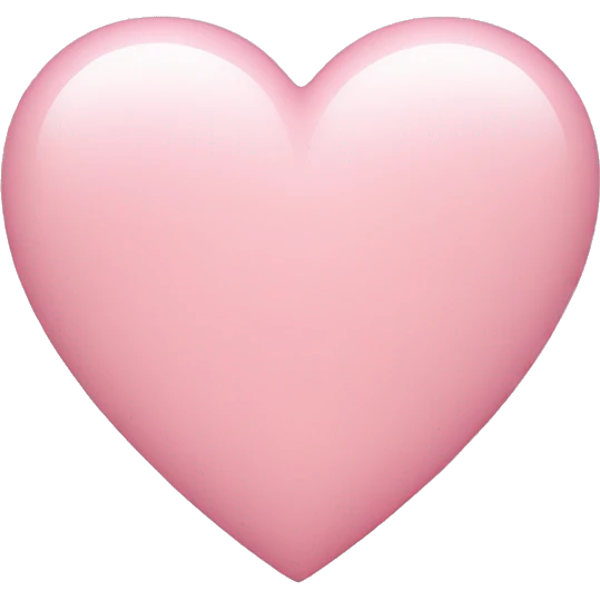 light pink heart  emoji