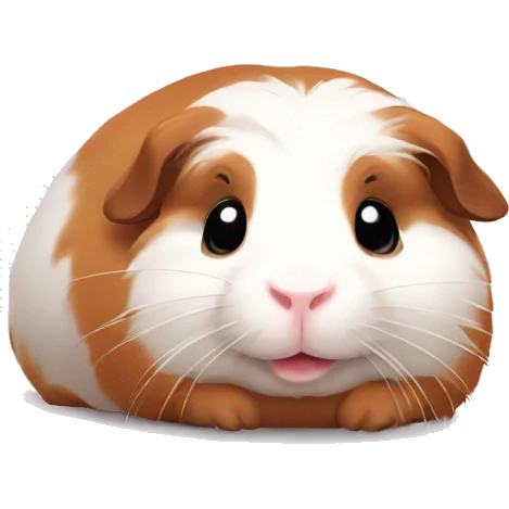 Guineapig laying down very cute emoji