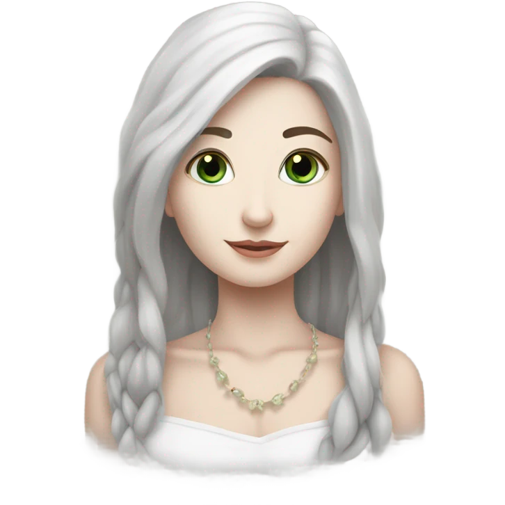 белая кошка как хеллоу китти с бантиком розового цвета на ушке милая emoji