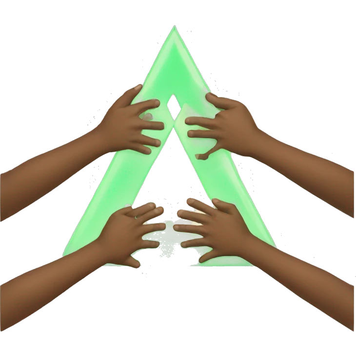 Triangle unit hands  emoji