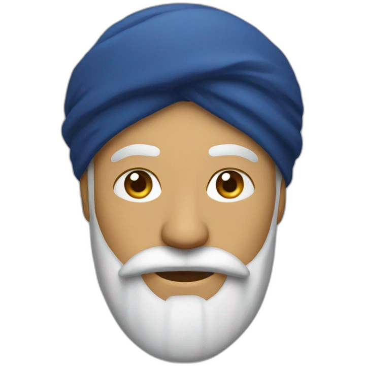 turban man with beard emoji