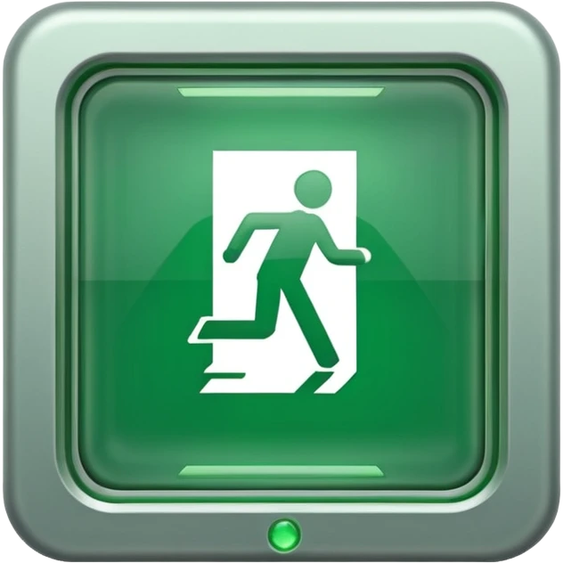 emergency exit , but only the icon inside it emoji