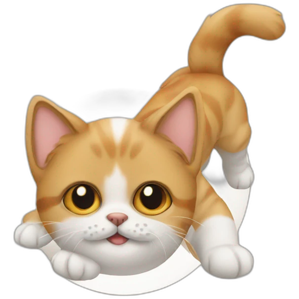 Dog on a cat emoji
