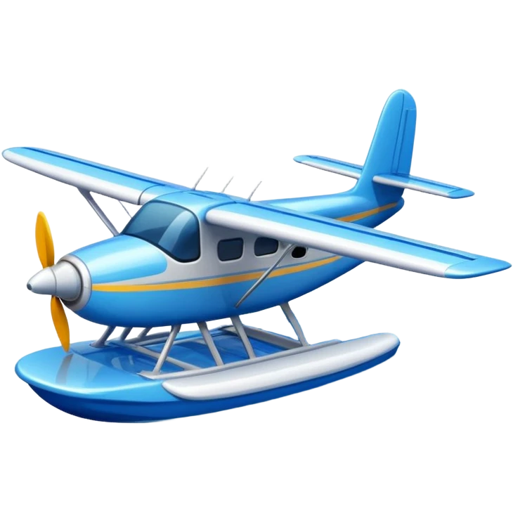 a seaplane on the water emoji