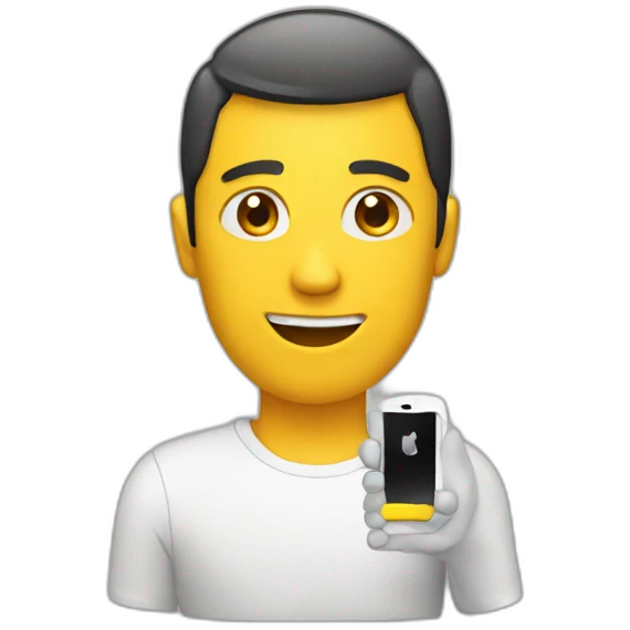 human with phone emoji