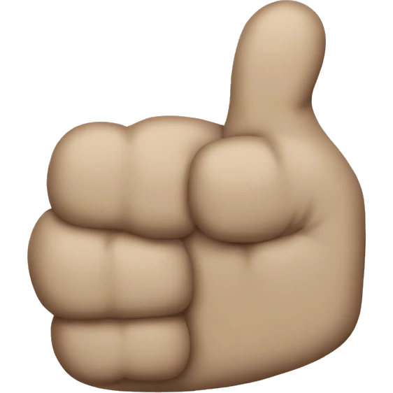 an emoji  showing thump  emoji