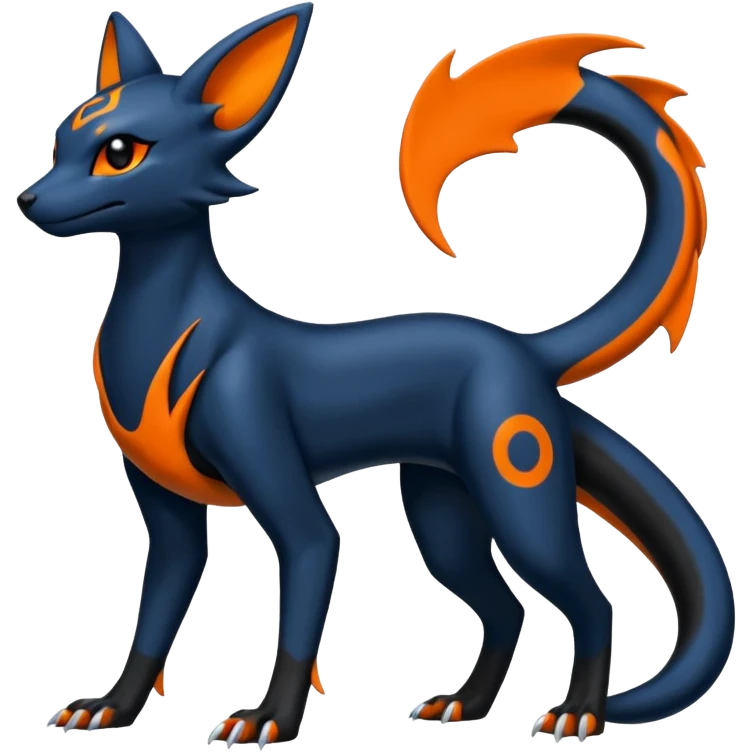 Umbreon-Salandit-Nargacuga-Amaura-fusion (Full body) emoji