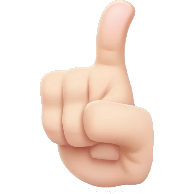 middle finger and thumbs up and pinky finger emoji