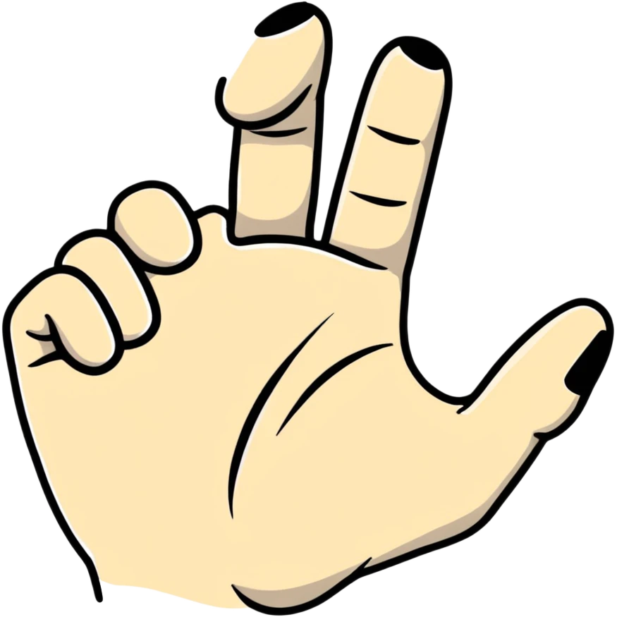 gripped hand emoji