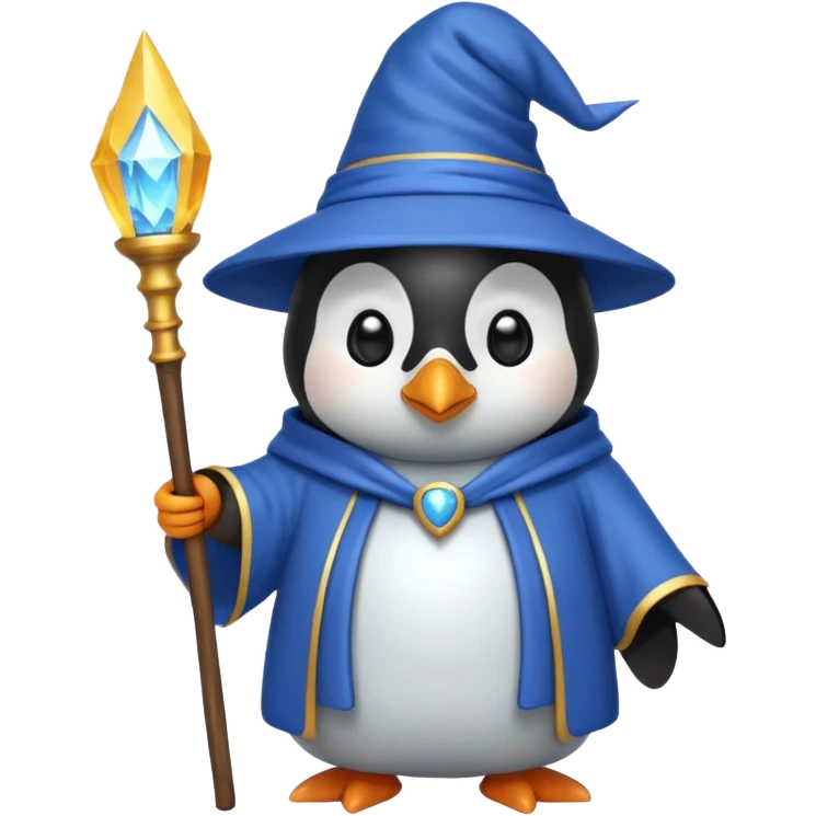 penguin wizard emoji