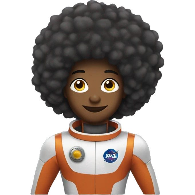 Rocketship with Afro  emoji