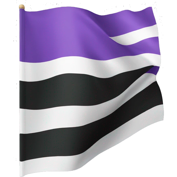 Asexual flag emoji