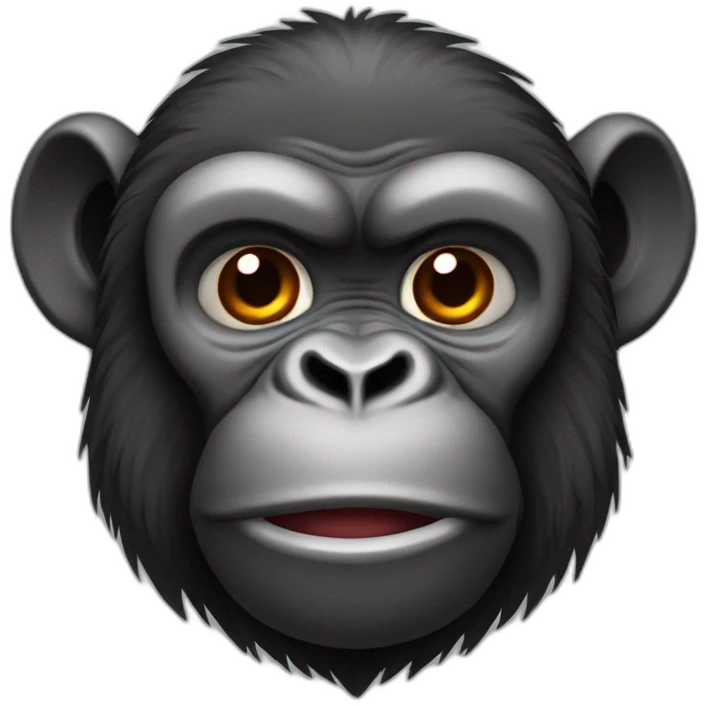 gorilla rojo jugando videosjuegos emoji