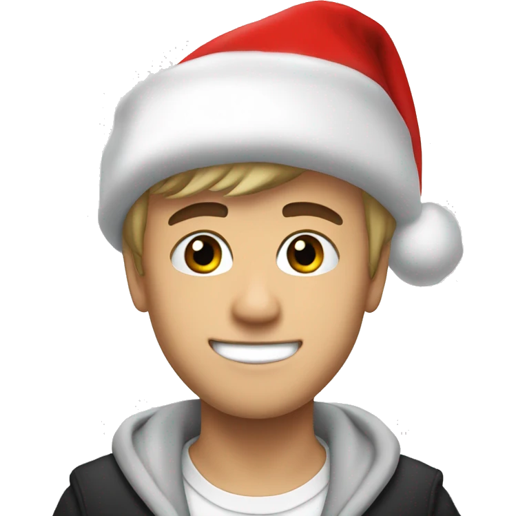 justin bieber with santa hat emoji