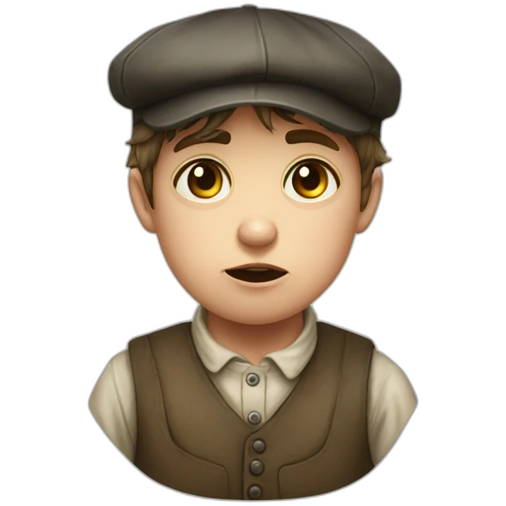 Victorian-Era-poor-factory-worker-kid-flat-cap-crying emoji