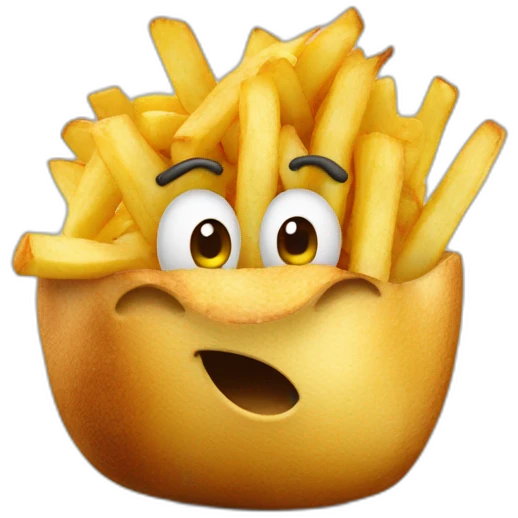 Patate sur une frite emoji